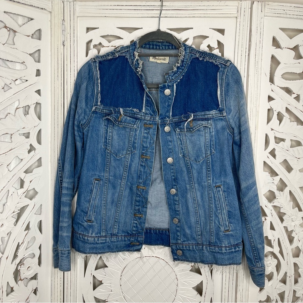 Madewell Distressed Denim Jacket - Picture 2 of 6